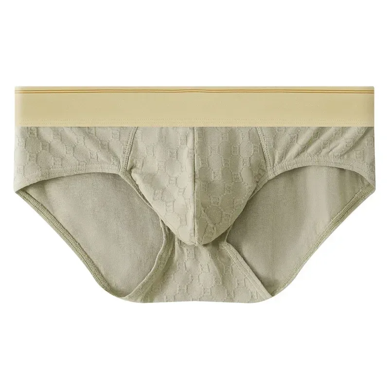 Fashion Men's Underwear Breathable and Comfy Pure Cotton Knit Briefs