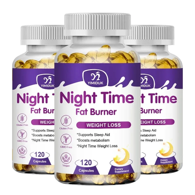 Night Time Slimming Fat Burning Capsules Sinusuportahan ang Pagbabawas ng Timbang Appetite Suppression Metabolism Detoxification para sa Lean Physique