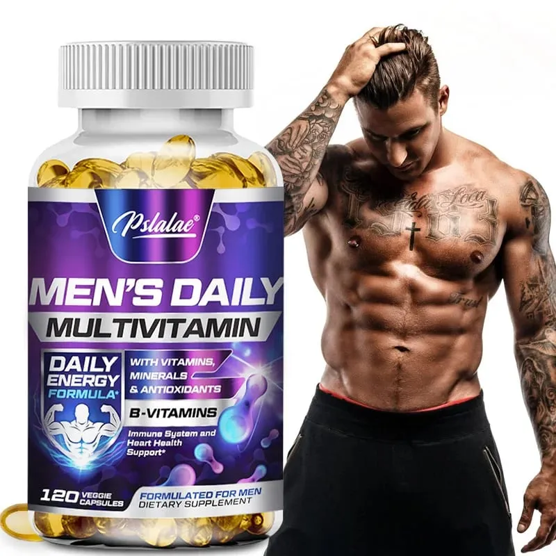 Men's Multivitamin Supplement - Supports Men's Multivitamin with Vitamins A C D E & B12 Zinc Calcium Magnesium and More