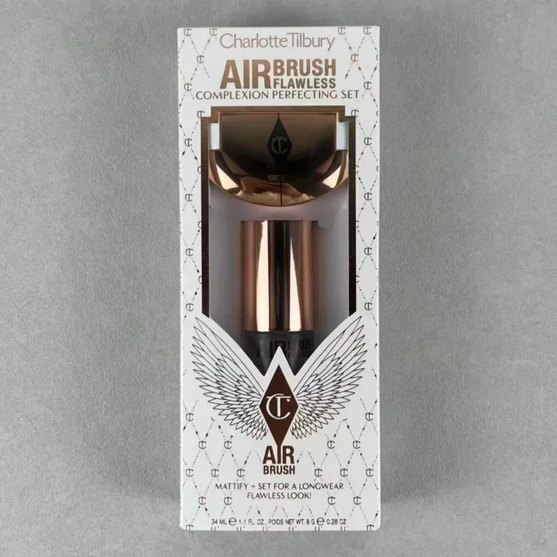 Charlotte Tilbury Airbrush Flawless Setting Spray 100ml 34ml 2PCS Set Setting Spray Moisturizing Hydrate Oil Control MakeUp Δώρο