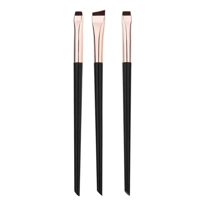 3 τεμάχια/σετ Blade Eyeliner Brushes Brush Brush Portable Flat Fine Eye Liner Brow Contour Makeup Brush Make Up Tool Χονδρική πώληση 2025