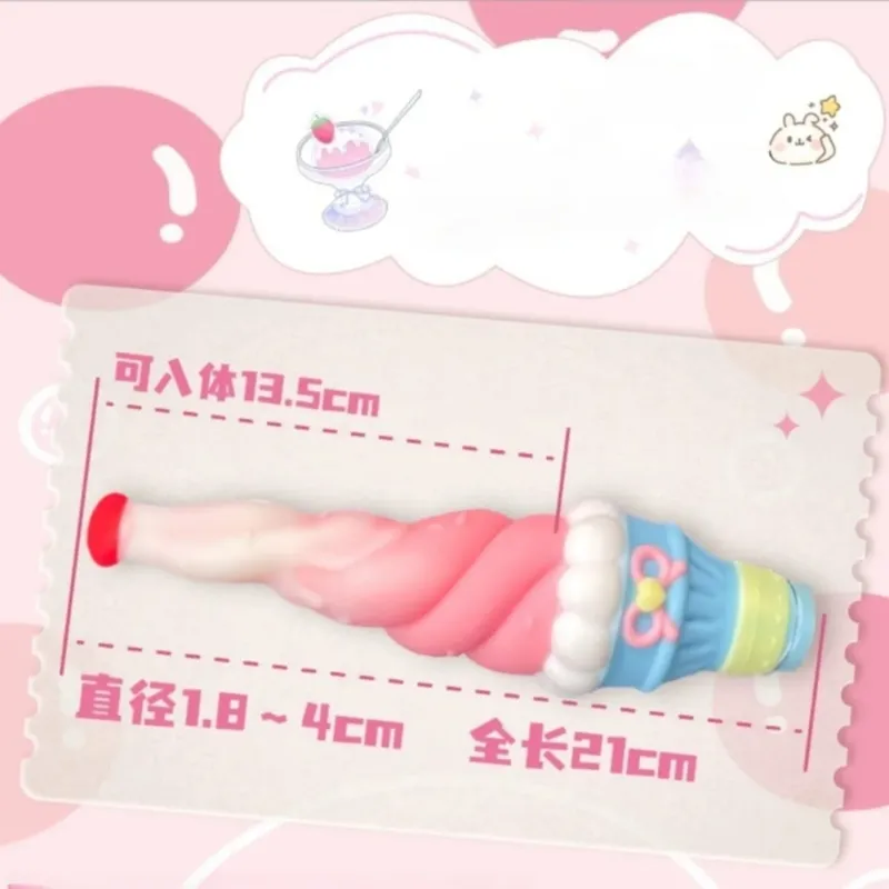 Ice Cream Candy Dildos Κολπικό μασάζ με σημείο G Clitoris Διεγέρτης πρωκτικού βύσματος Masturbator μεγάλο πέος Παιχνίδια σεξ για ενήλικες για γυναίκες άνδρες