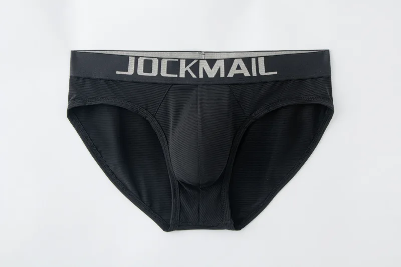 Men Underwear Brief Sexy Low-rise Striped Bikini Athletic Supporters Underpants Sleepwear Nylon Quick Dry Breathable