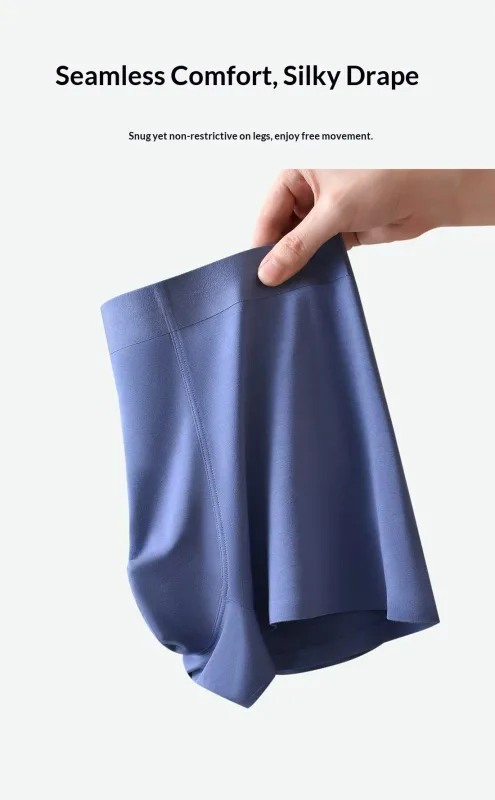 Seamless Men's Briefs Modal-Feel Men's Boxer Briefs Breathable Antibacterial Crotch Men's Boxer Shorts Men's Underwear Shorts