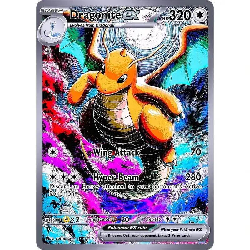 Κάρτες συλλογής DIY DRAGONITE Self Made Single Card Classic Card Game Anime Παιχνίδι δώρου