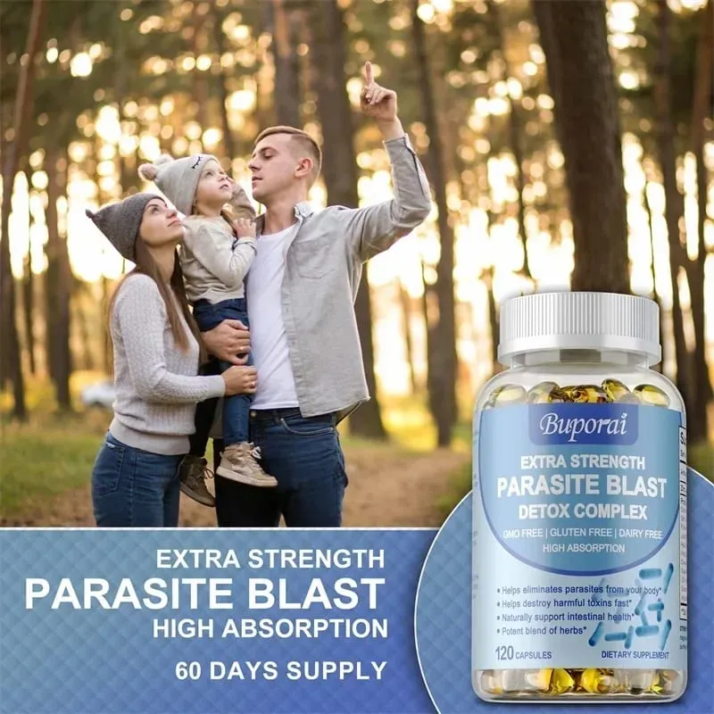 Parasite Blast Detox Complex - Eliminate Parasites Promote Digestion Cleanse & Detoxification Supports Intestinal Health