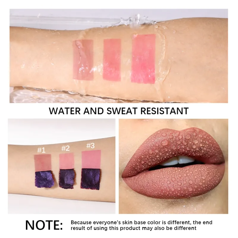 Lakerain Lip Gloss Peel and Stick Set Pink Lip Gloss Transfer Resistant Μακράς διάρκειας Αδιάβροχο Φυσικό Lip Gloss για γυναίκες