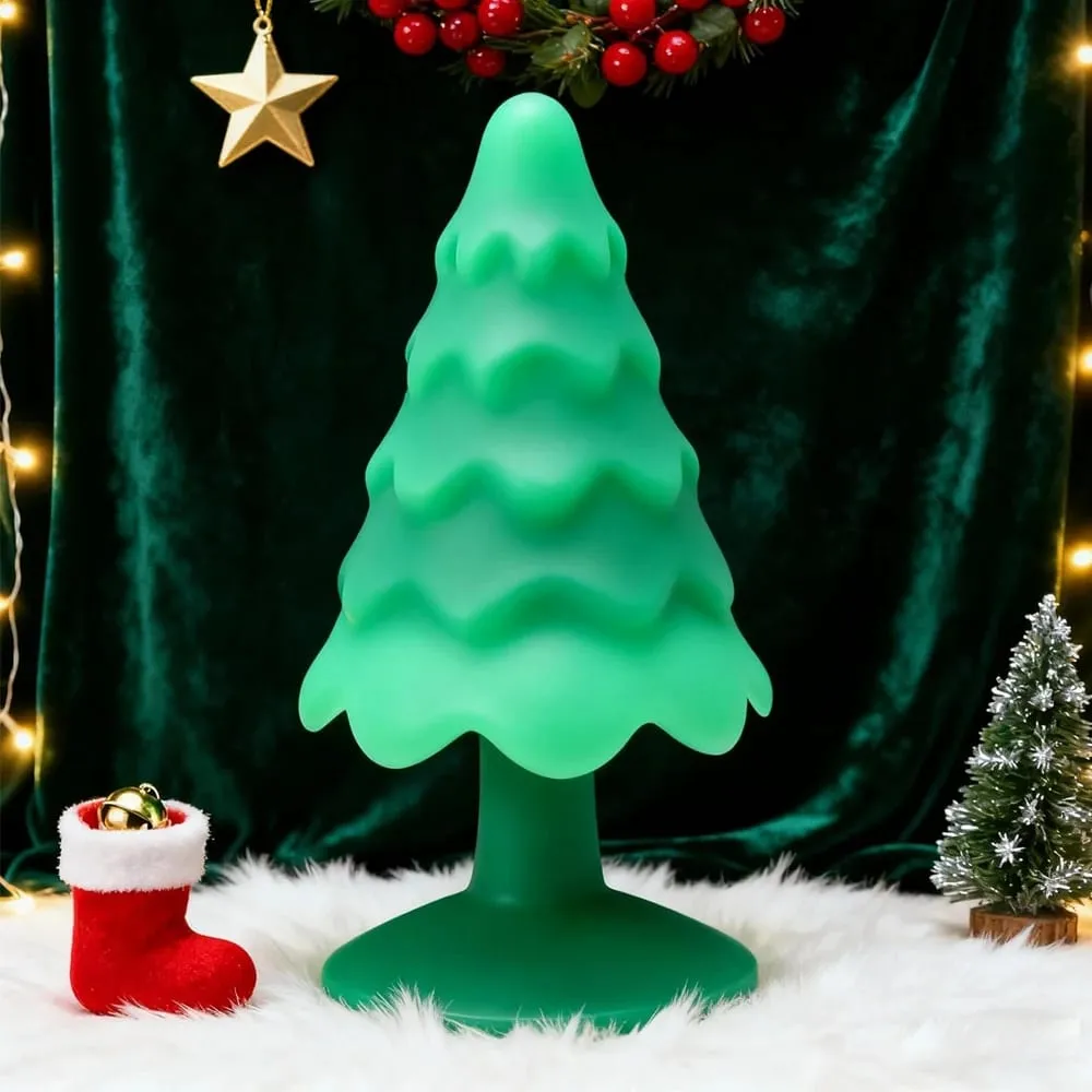 Silicone Christmas Tree Anal Plug Anal Trainer Prostate Massager Anal Sex Adult Sex Toys Women's SM Toys Gay Adult Sex Games