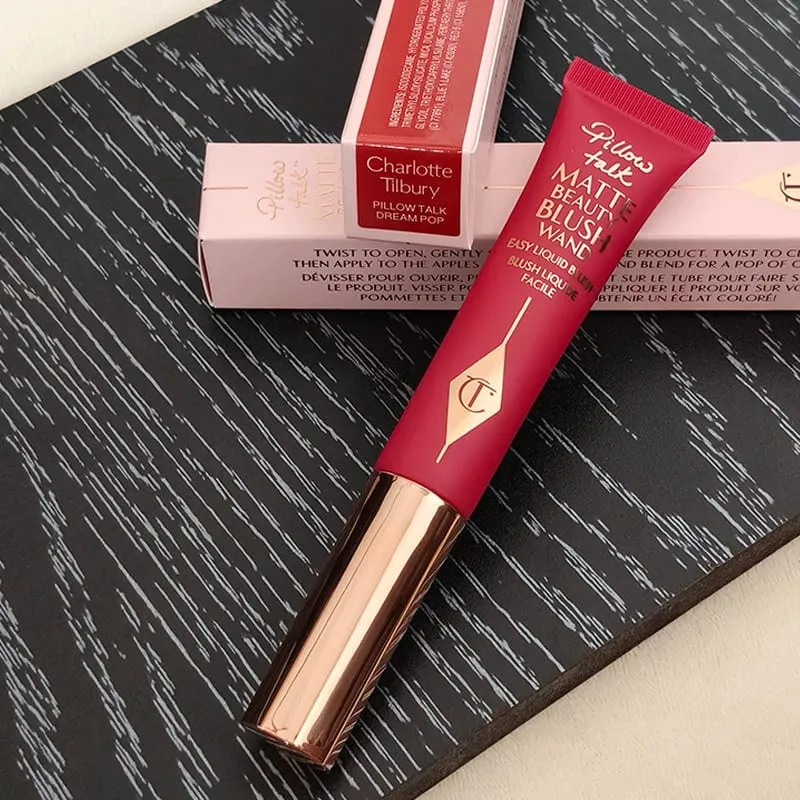 Νέο Charlotte Tilbury Two Color σε σχήμα καρδιάς Powder Blusher Setting Spray Oil Control Powder Blusher Air Cushion Pen Cosmetic