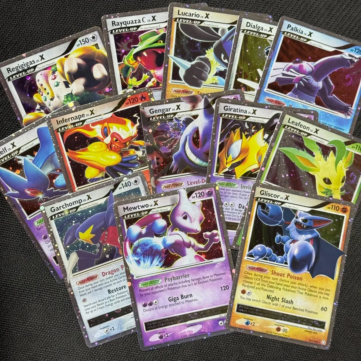 Κάρτες μεσολάβησης Dragonite Legends Awakened Charmander Stormfront Gengar LV.X Rayquaza C Leafeon Majestic Dawn Blastoise Holo
