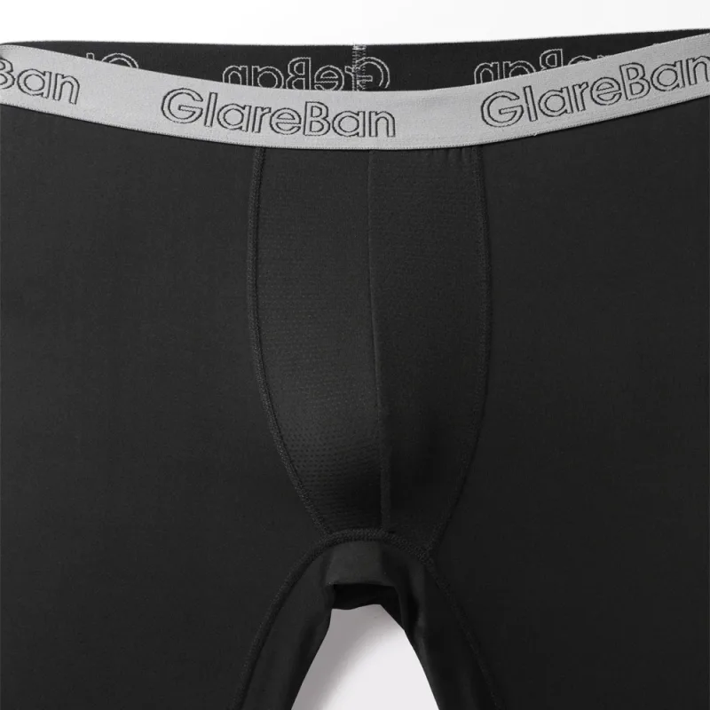 4 Stück gemischte Farben, schnell trocknende Boxershorts mit langem Bein, Unterhose, Unterwäsche für Zuhause und Sport, hochwertige Herrenhöschen