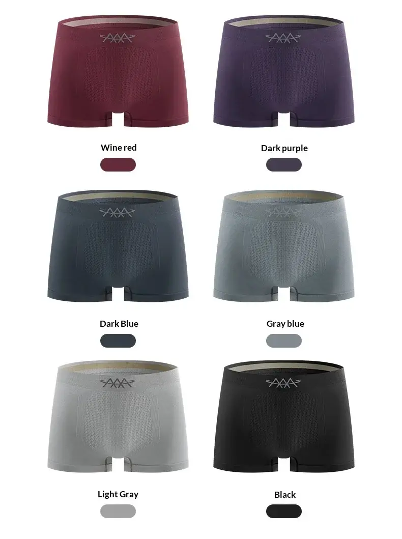 1pcs Seamless Underwear Men's Boxer Shorts High Stretch Underpants Breathable Panties Sexy Slim Lingerie Snug fit trunks