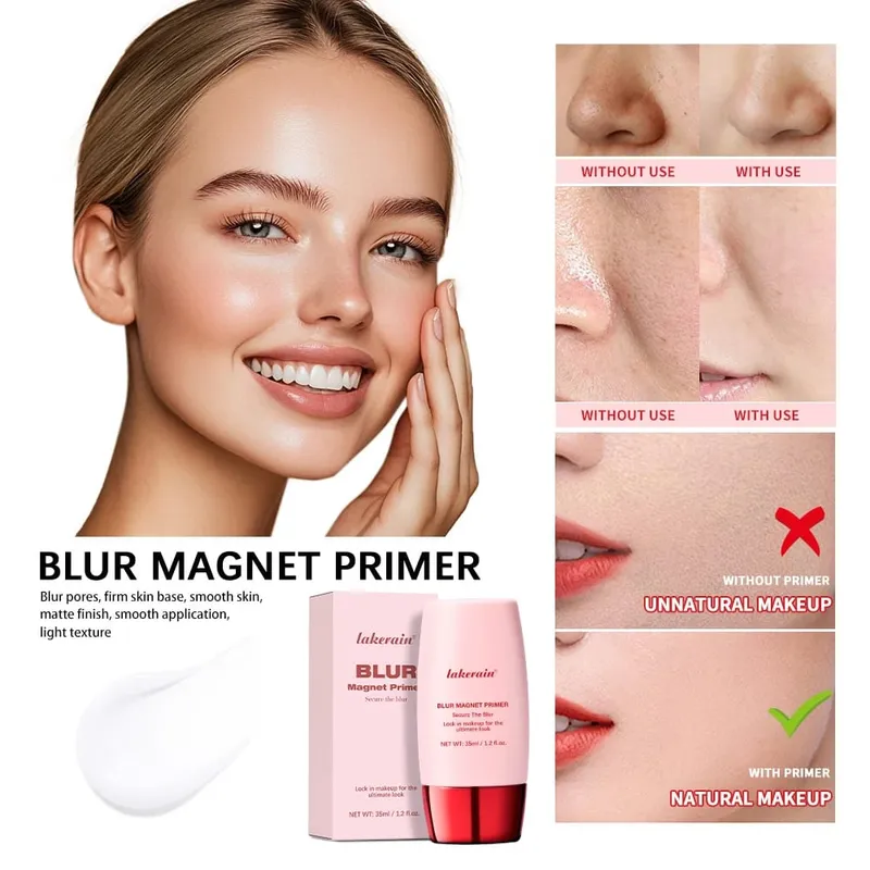 Blur Magnet Primer & Eraser Foundation Stick Μακράς διάρκειας Πόρων Ελαχιστοποιώντας Λάδι Μακιγιάζ Ομαλού Προσώπου Ματ Χριστουγεννιάτικο Δώρο