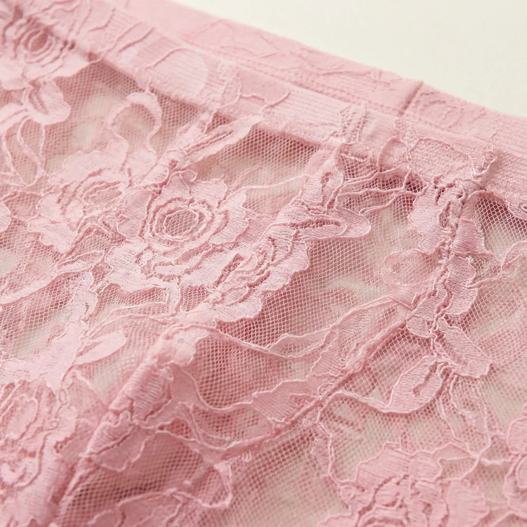 1Pc Men's Fashion New Design Sexy Lace Embroidery, High Elasticity Transparent Lace Flat Corner Underwear, Sexy, Ice Silk — image 7