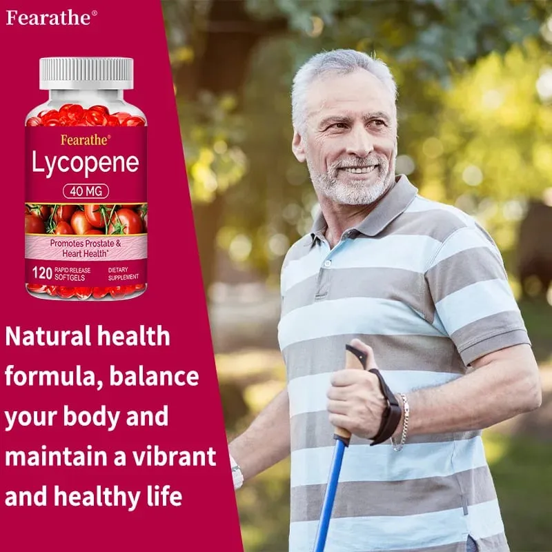 Premium Lycopene 40mg Συμπλήρωμα Διατροφής για Προστάτη Αντιοξειδωτικό Καρδιά Δέρμα & Ανοσοποιητική Υγεία Non-GMO 30/60/120 Softgels — image 5