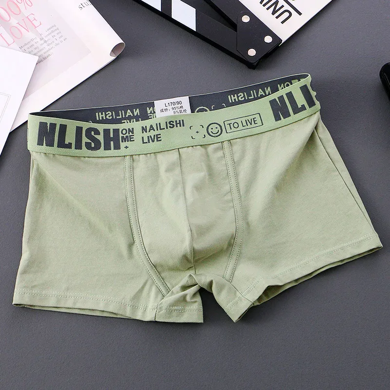 [Bloom the love] Brand Solid 1pcs/3pcs Boxer Men Underwear Cotton Boxershort Mens Boxers Man Cuecas Masculina Size M-3XL nl-112