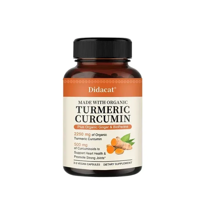 Turmeric Curcumin Capsules 2250mg Herbal Extract 95% Curcuminoids with Black Pepper Powerful Joint Support — image 9