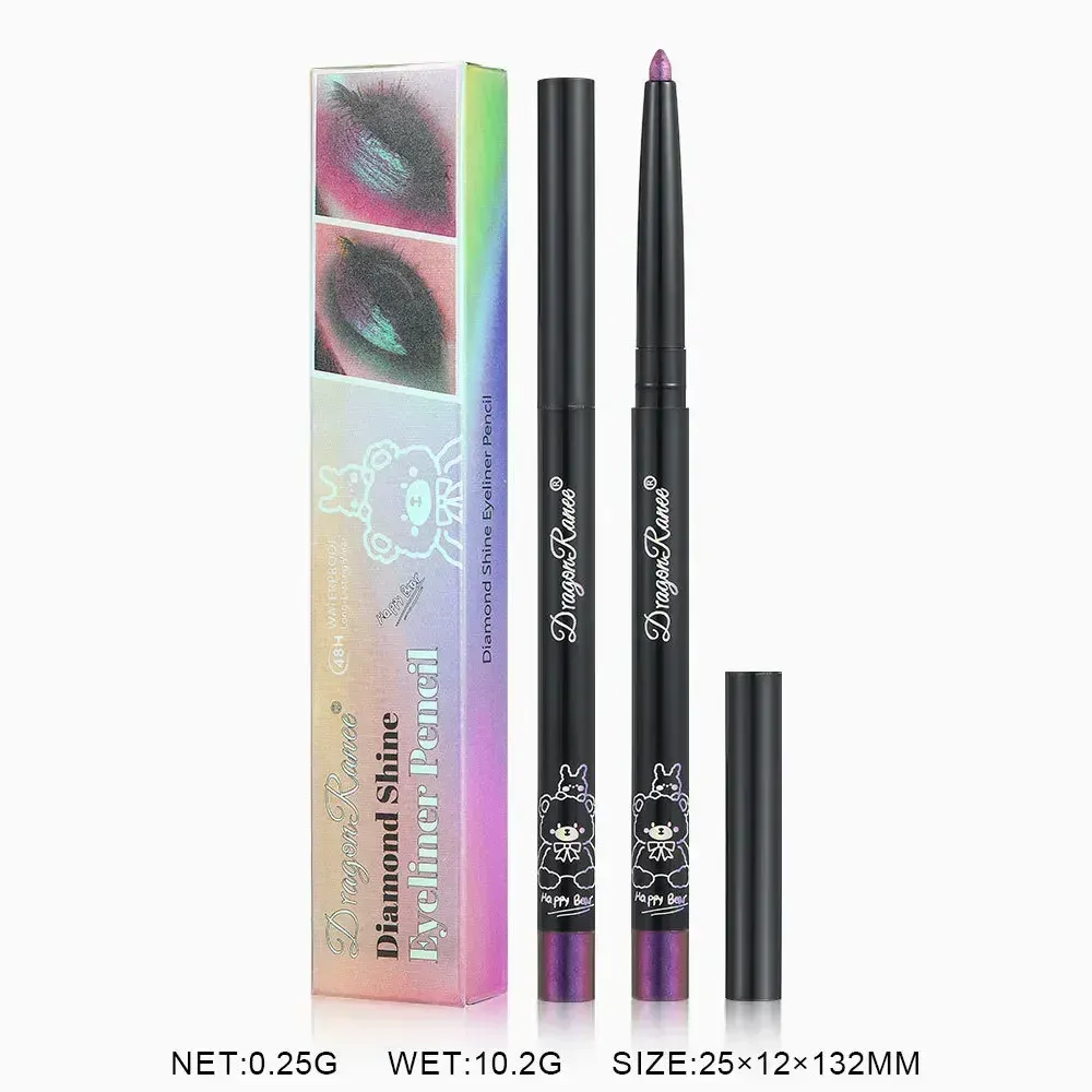 MultiChrome Aurora Chameleon אייליינר עיפרון נצנצים מתמשך צללית שוכבת תולעי משי עט עמיד למים יופי קוסמטיקה איפור עיניים