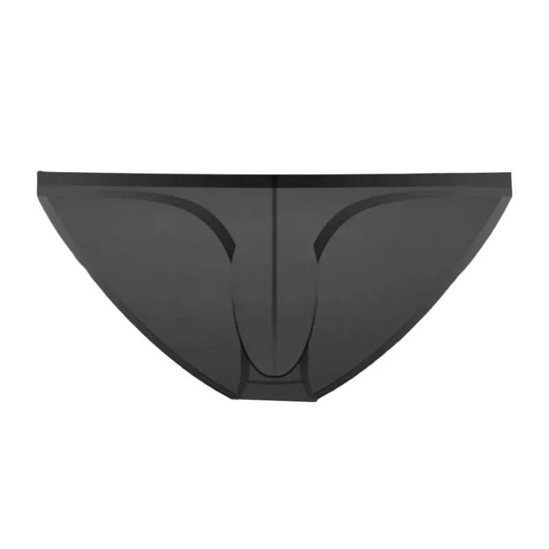 1PC Summer New Underwear Men's Ice Silk Briefs Ultra-thin Transparent Breathable Sexy Comfortable Low Waist Underpants For Men 3256809692642600