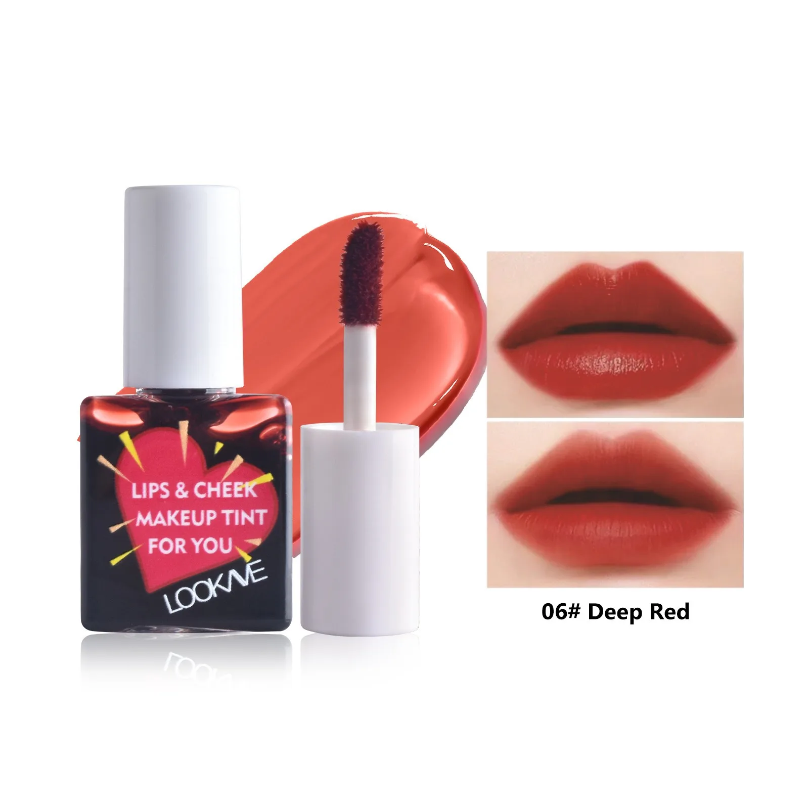 Lip Cheek Water Tint Matte Lip Stain Ενυδατικό Fruit Liquid Lipstick Blush 6 Χρώμα Lip Gloss Αδιάβροχα Καλλυντικά μακράς διαρκείας