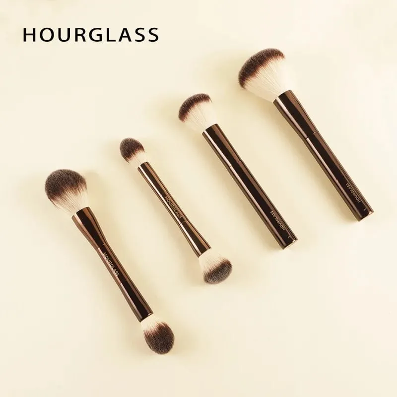 Hourglass Makeup Brush Lahat ng Uri ng Eyeshadow Foundation Concealer Powder Bronzer Blusher Eyeliner Retractable Professional Brushes
