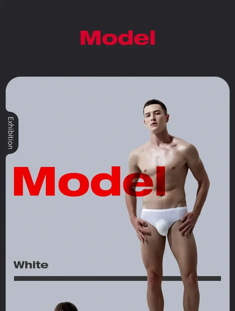 Men's underwear Men's ice silk briefs summer breathable quick-drying seamless shorts Transparent ultra-thin personality underpan