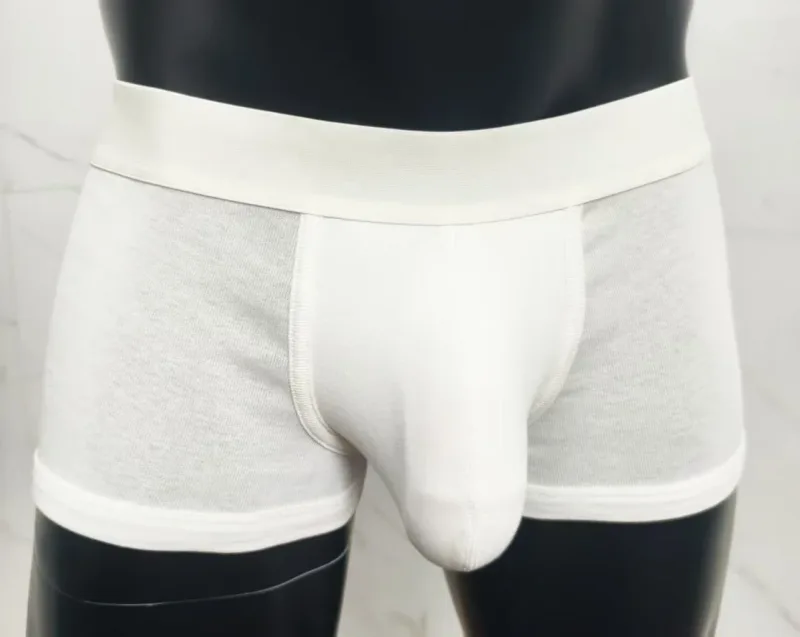 Mens Extra Larger Pouch Premium Cotton Boxer Briefs Super Breathable Underwear Sexy Comfortable Trunks Soft Hot Selling 2026 New