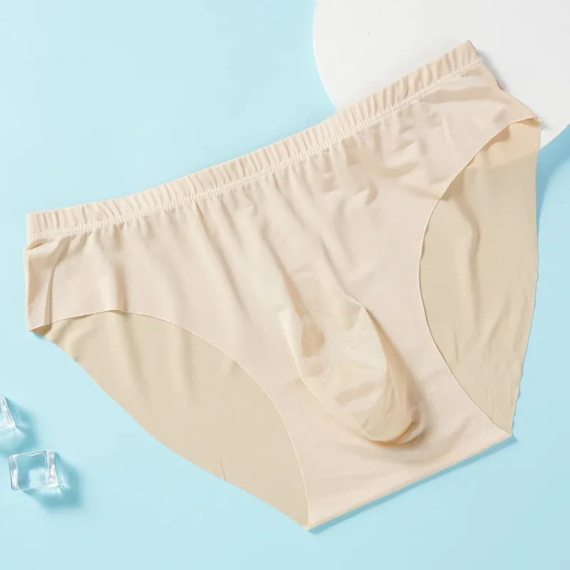 4 stuks heren ijszijde slips zomer transparant naadloos sexy sneldrogend trendy ademend ondergoed ultradunne slipjes