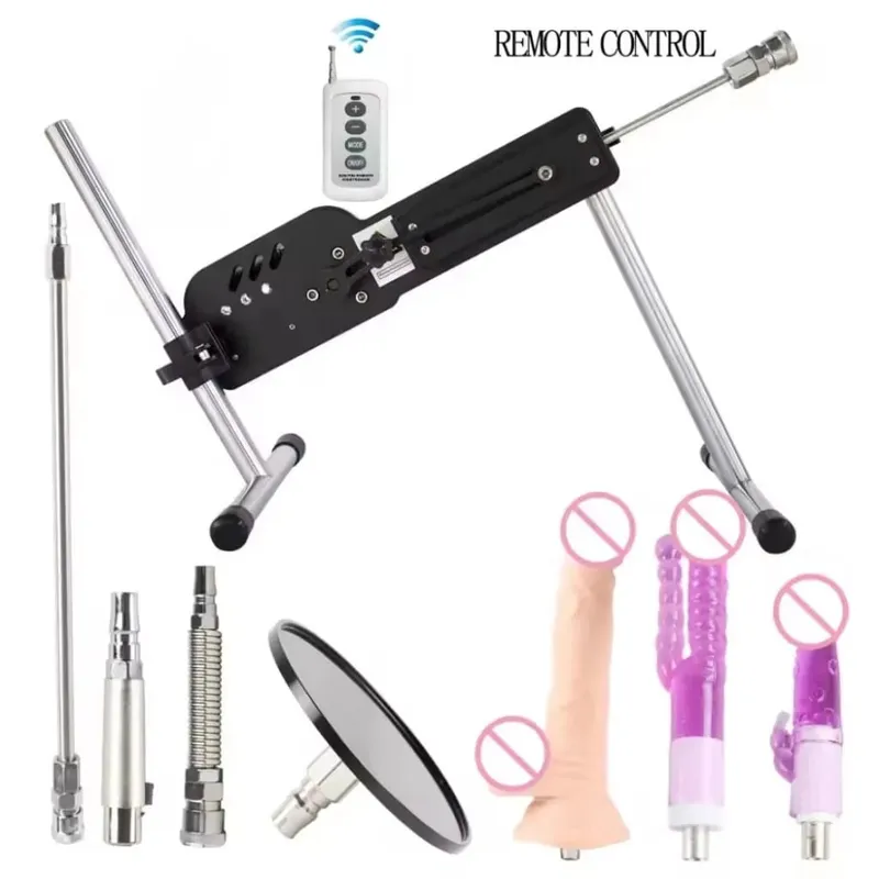 Fredorch Wireless Sex Machine for Women Masturbation Machine 70W Power Mute Sex Toy with Dildo Masturbator 3-9CM Stroke Love Ma