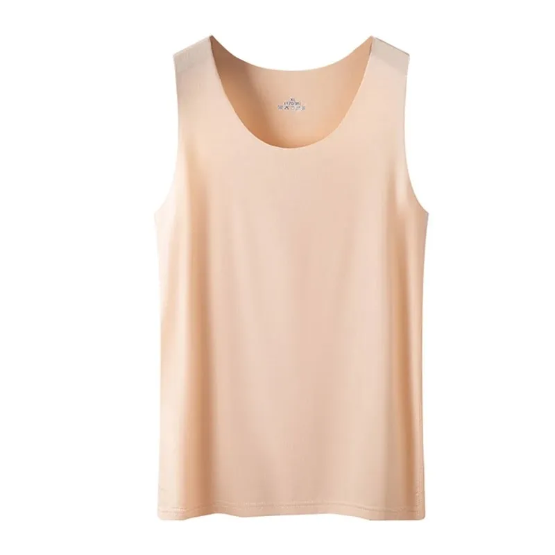 Női Summer Ice Silk Seamless Top Basic Ujjatlan O-nyakú Racerback Athletic Vékony ingek Sima egyszínű Yoga Quick Dropship
