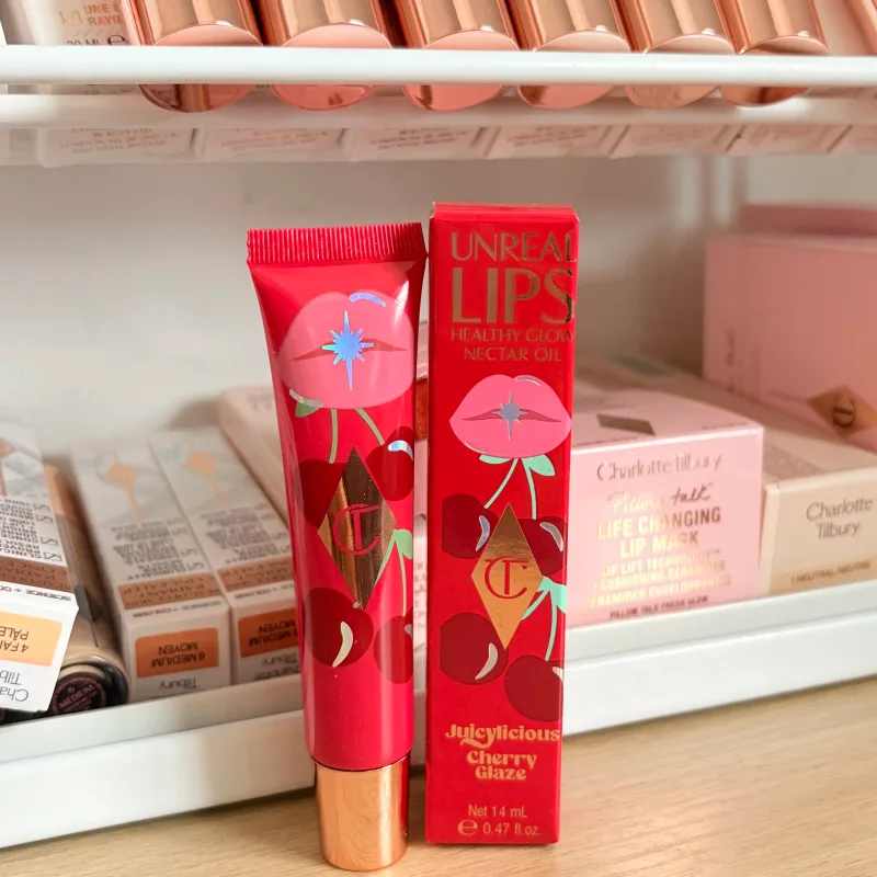 Πολυτελές CT Multicolored Water Light Lip Gloss Lasting Hydrating Lip Balm σε σχήμα καρδιάς Tip Lip Brush&Jelly Lip Gloss Makeup Gift