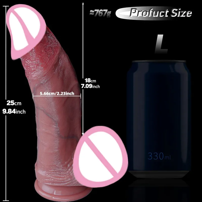 Huge Thick Dildo Realistic Dildos Diameter Girth Dildo for Anal G-spot Stimulate Body-Safe Big Anal Toys with Suction Cup Giant