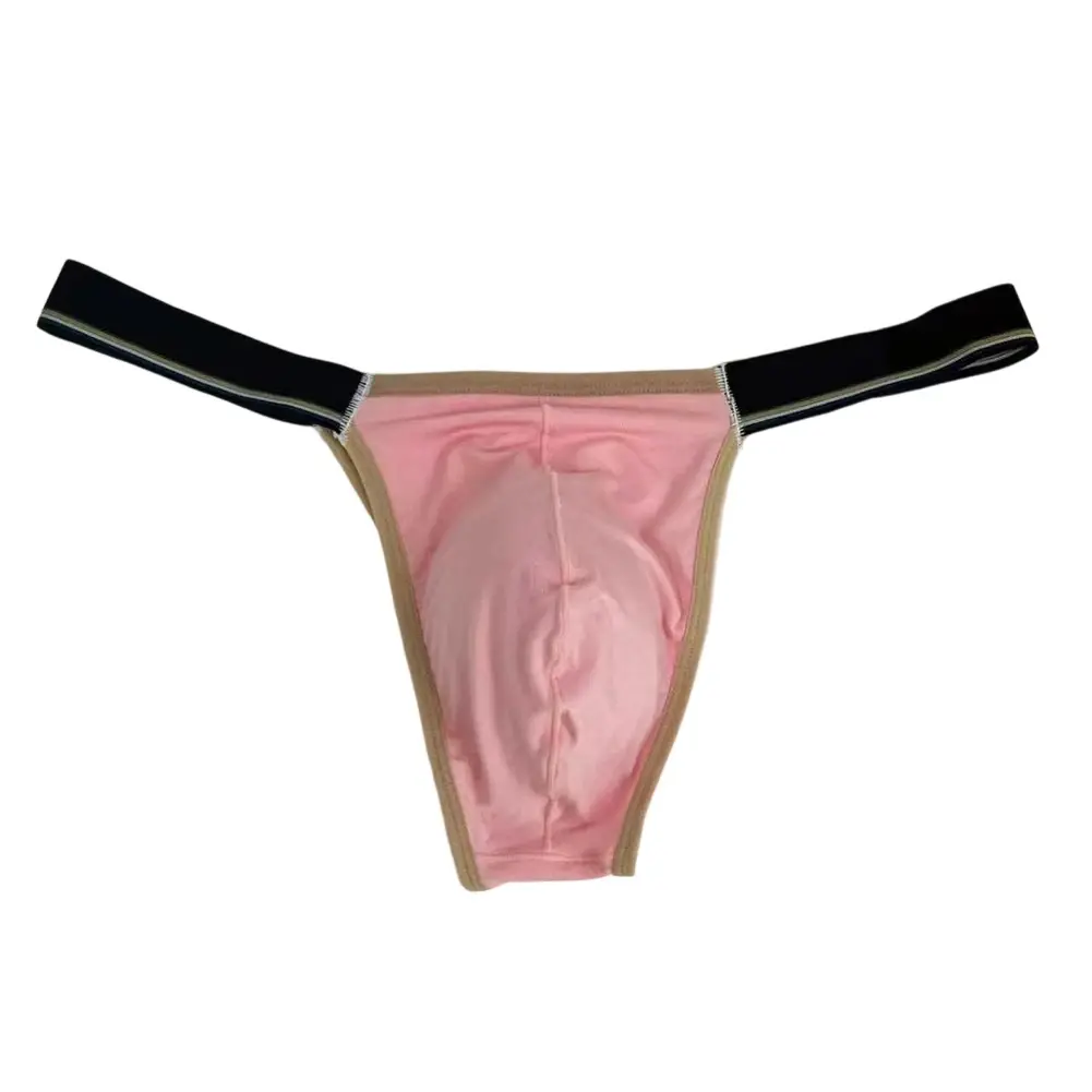 Breathable Low Waist Men Ice Silk Thongs Thin Underpants Men's Panties Lingerie Underwear Male Briefs Male Thongs