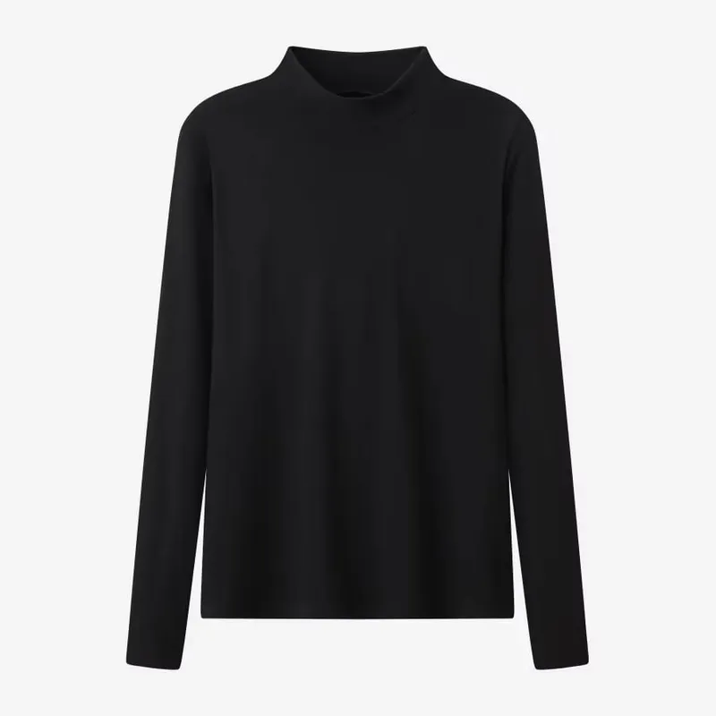 AS AW26 Velvet jumper dress with side pockets + Jersey basic mockneck