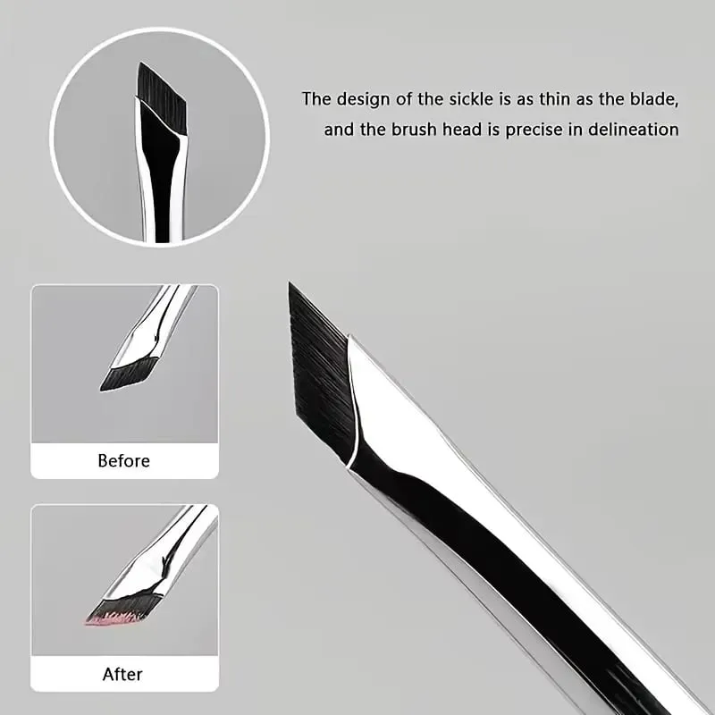 7-Piece Precision Eye Makeup Brush Set Ultra-Thin Eyeliner Eyebrow at Lower Lash Detail Brushes para sa Flawless Daily Eye Make