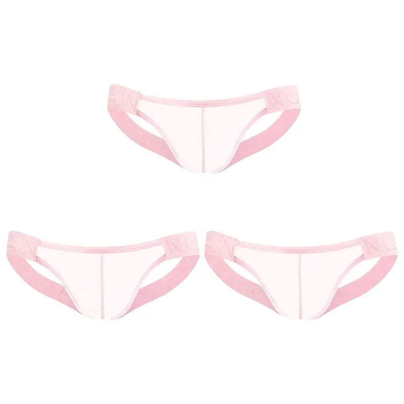 Trendy Men's Thong Comfortable Passionate Fitness Underwear Show Buttocks Personality Transparent Men Summer Triangle Brief