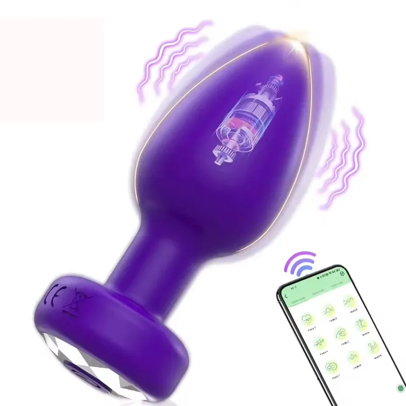 Távirányítós Anális Vibrátor alkalmazás Vezeték nélküli fenékdugó női vagina maszturbátor férfi prosztata masszírozó felnőtt szexjátékok pároknak