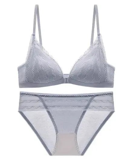 Push Up melltartó kis mellekhez - Elöl Csipke Bralette Wireless Demi Triangle Cup Szexi fehérnemű Vékony Demi Cup Kis mellkas
