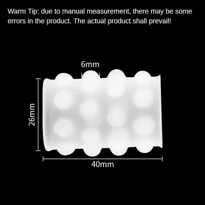 Transparent Penis Ring Beads Clitoris Stimulate Foreskin Correction Cock Rings Delay Ejaculation G-spot Massage Sex Toys for Men