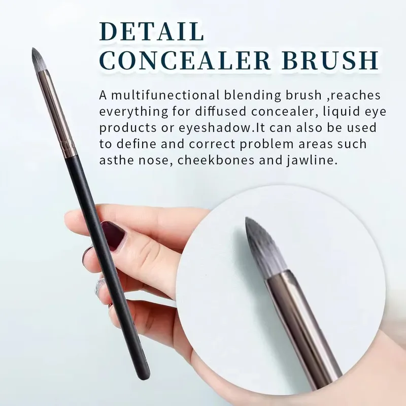 1pc Naiuurong Blush Brush Kabuki Foundation Brush Soft Fluffy Powder Contour Makeup Brushes Portable Makeup Tools