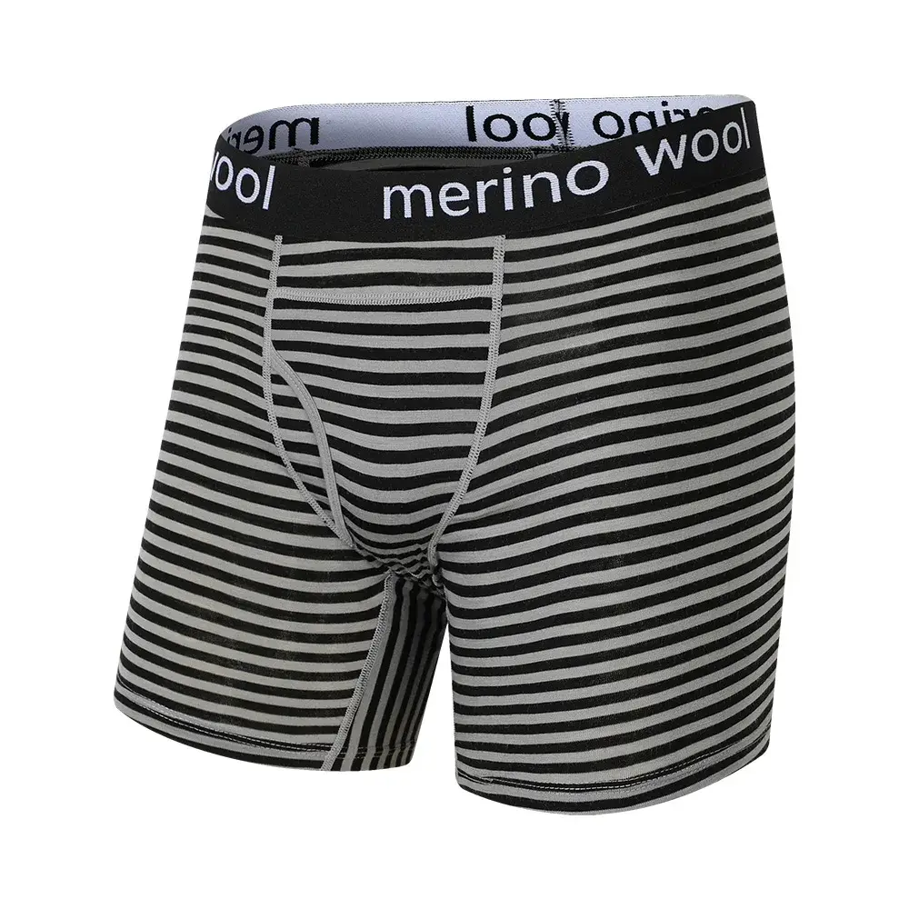 Mens Merino Wool Underwear Boxer Briefs 100% Merino Wool Base Layer for Men Merino Boxer Soft Comfy Breathable Moisture Wicking