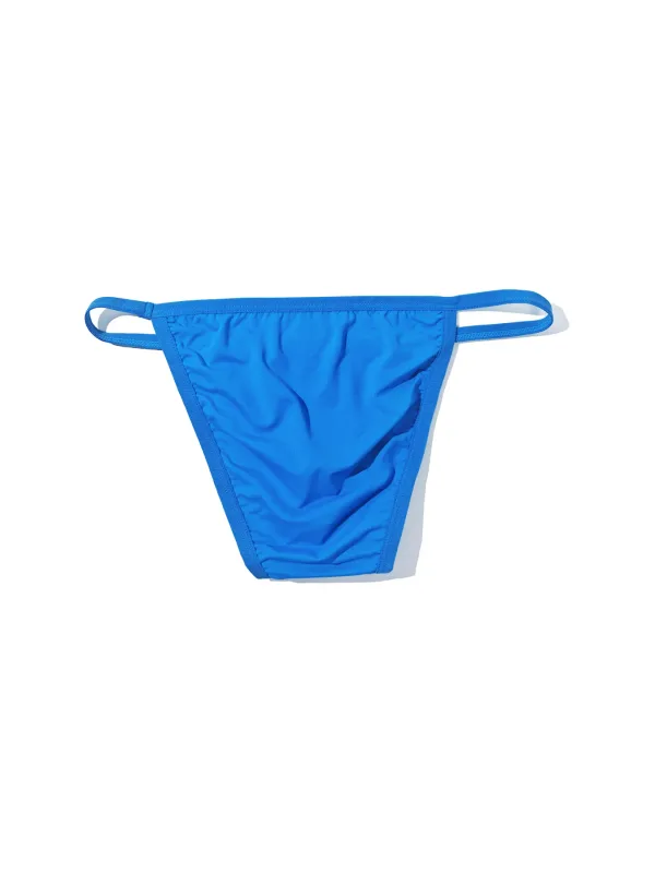 1PC Men's Sexy Low-Waist Briefs with Large Pouch Single Color Thin Belt Comfortable Thin Design for Summer Pure Color Underwear