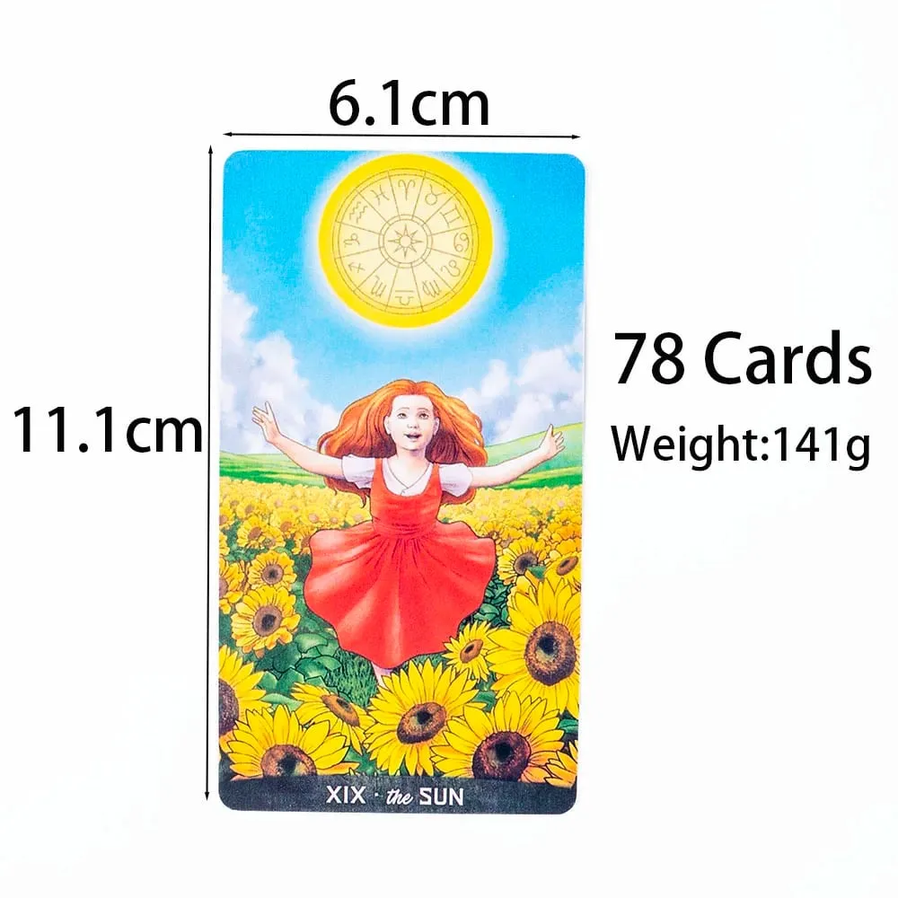 Gregory Scott Tarot 78-Card Deck Επιτραπέζια Κάρτες Ομαδικών Παιχνιδιών για Πάρτυ Precognition & Divinatio Oracle Set 11,1*6,1cm