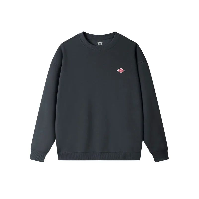 2025 nach Japan exportiert Herbst Dünne Sweatshirt Männer/Frauen Gleiche Stickerei Marke Baumwolle Oansatz Lange Hülse Lose Trainingsanzug Tops