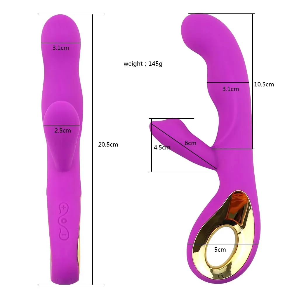 Rabbit G Spot Vibrátor nőknek 10 mód Orgazmus Műpénisz Erőteljes maszturbáció Klitorisz stimulátor Hüvelymasszírozó Felnőtt szexjátékok