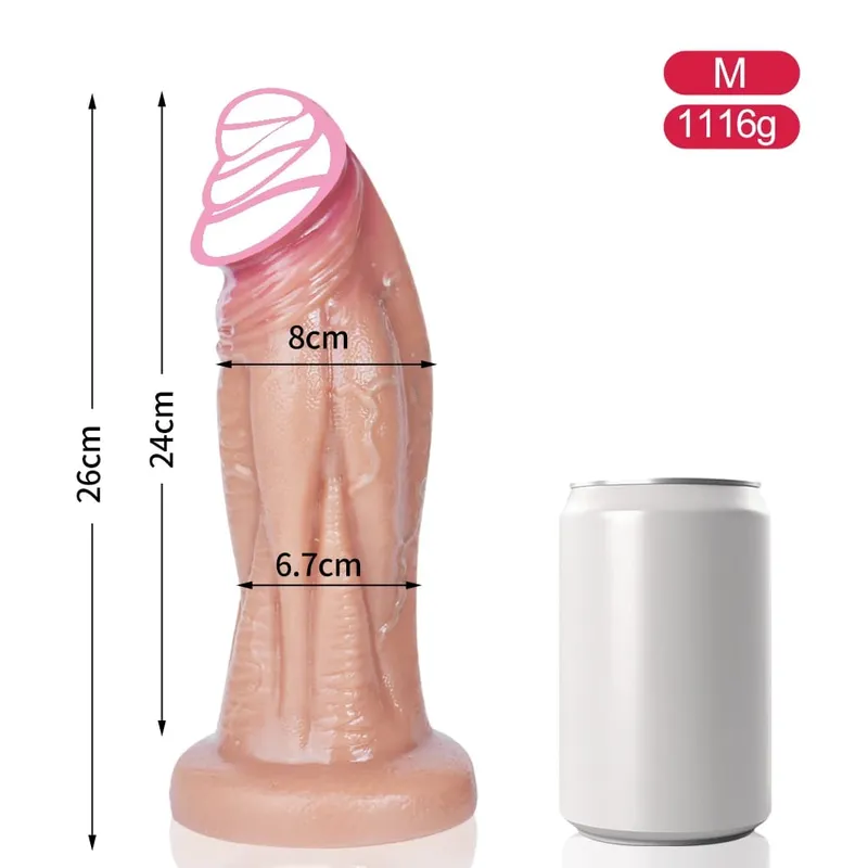 Big Soft Dildo Super Soft Silicone Large Penis with Suction Cup Flexible G-spot sex toys For Women men Lesbian