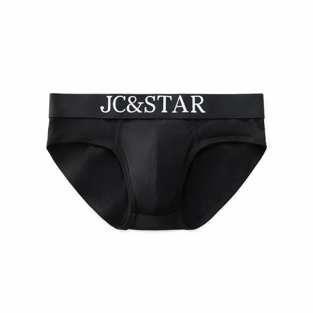 Athletic High Cut Design Sexy Man's Underwear Briefs Underpants Ribbed Cotton Sports Comfort Men Bikini Slip Men's Tanga Briefs