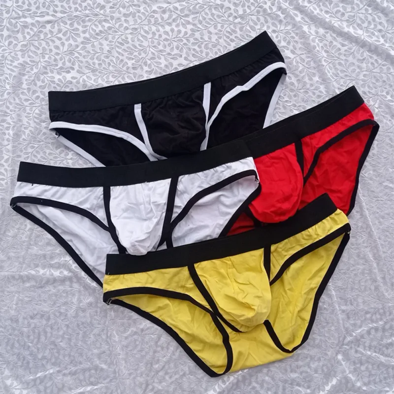 Brand New Men Briefs Panties Underwear Cotton Blend Elastic Low Waist Man M~2XL Pouch Stretchy Summer All Seasons