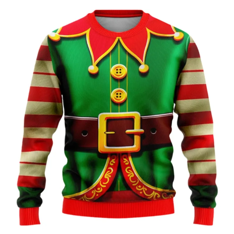 Ngộ nghĩnh Giáng Sinh Áo Len Nam Nữ Chui Đầu Xmas Áo Xấu Xí Đồ Họa Y2k Quần Tây cho Ngày Lễ Đảng Rời Quần Áo Nam
