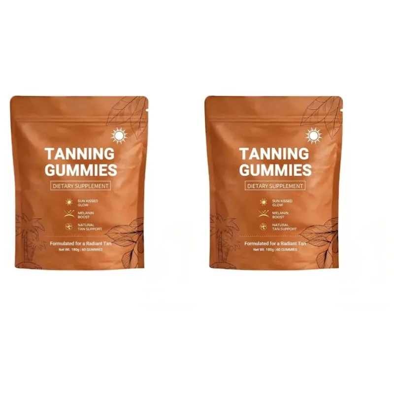 Tanning Gummies para sa Babae Walang Sunless Bronzing Glow Support Vegan Sugar-Free Non-GMO Astaxanthin at Lycopene 60 Count